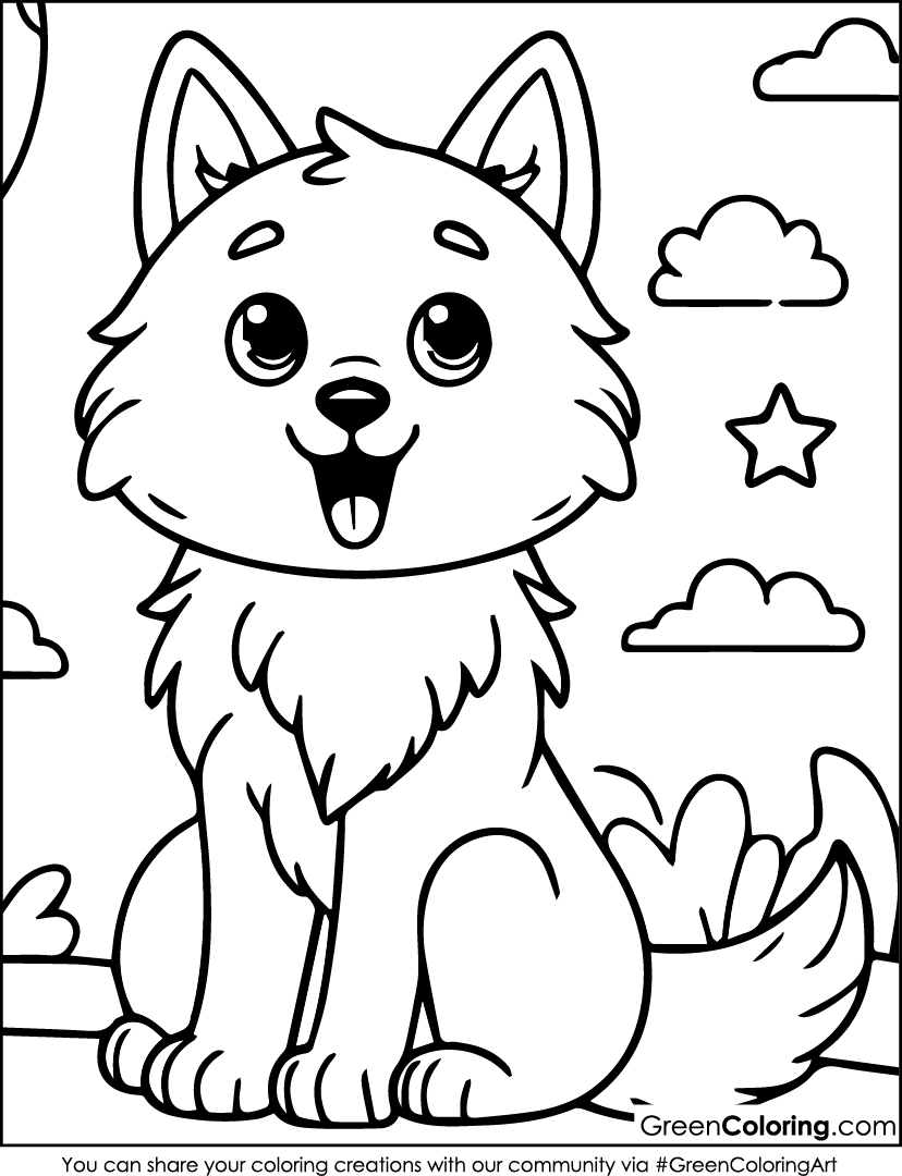 Wolf Coloring Pages Printable Wolf Coloring Pages Printable