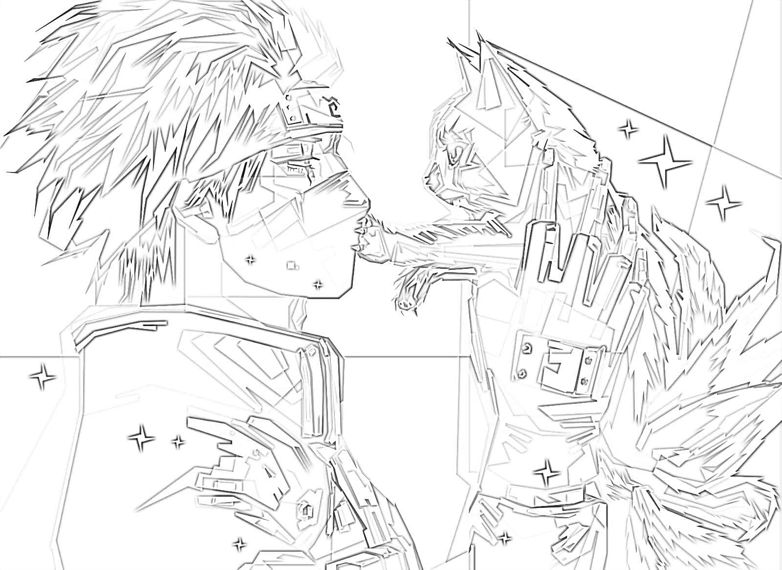 Detailed Anime Coloring Pages Detailed Anime Coloring Pages