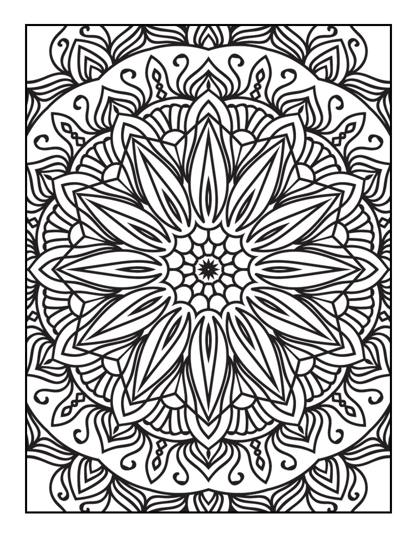Full Page Coloring Pages For Adults