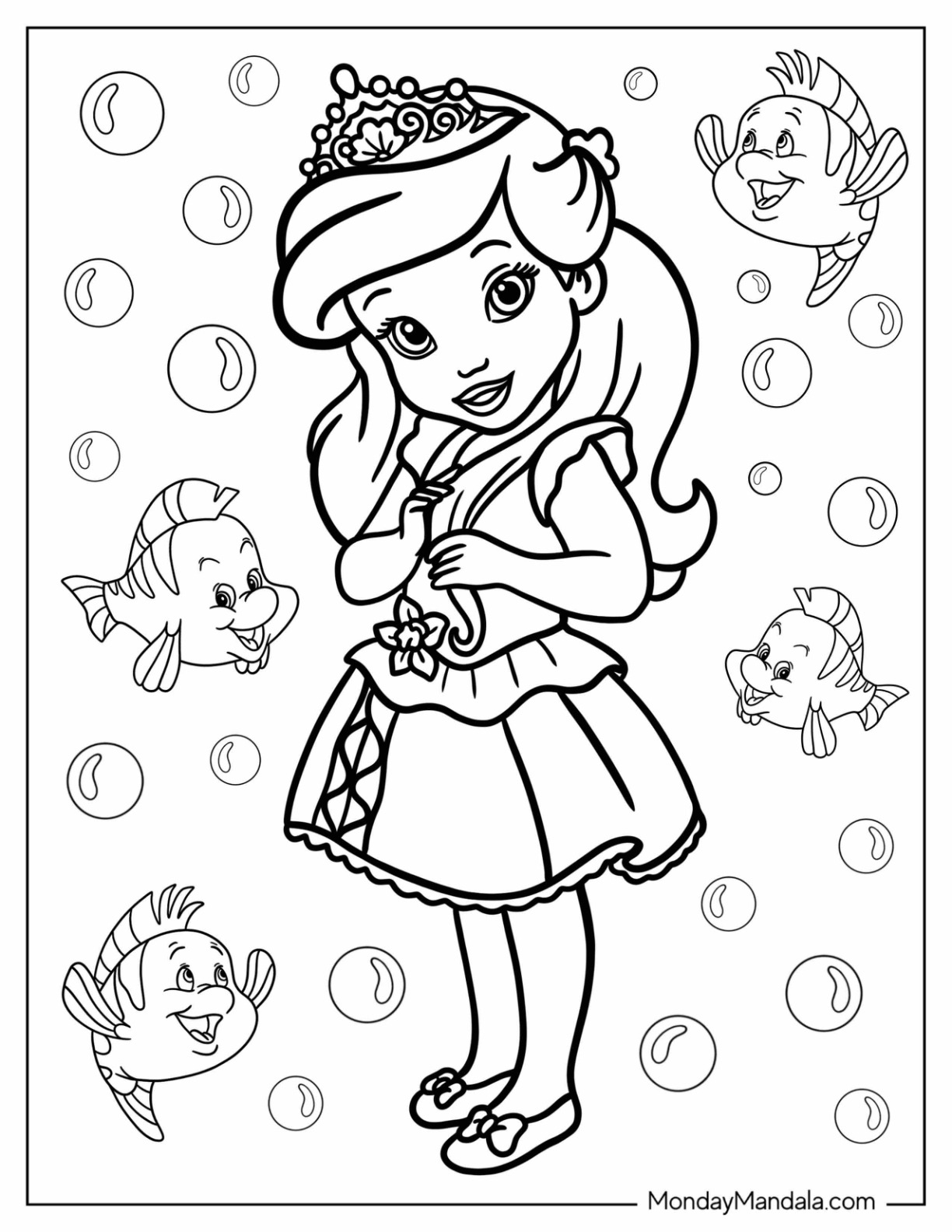100 Mermaid Coloring Pages Clipart Fun Facts And Free Fantasy Worksheets Library