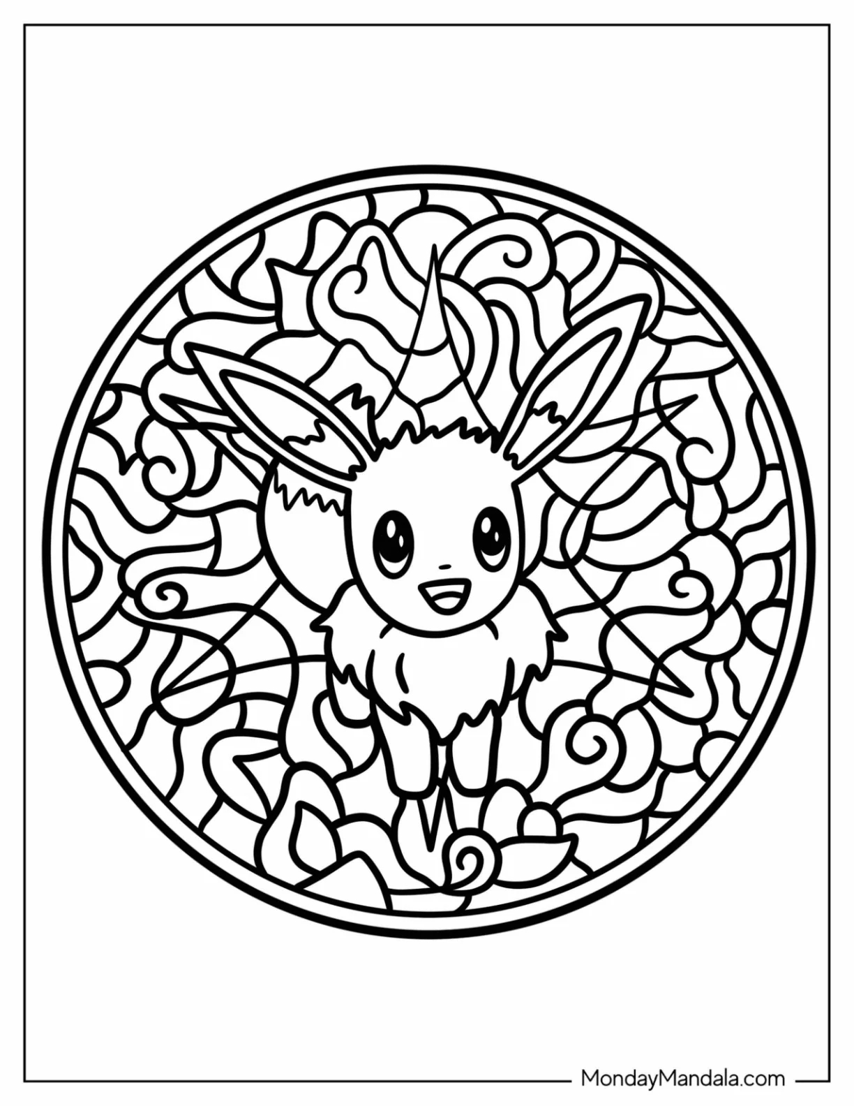 Easy Pokemon Coloring Pages Eevee