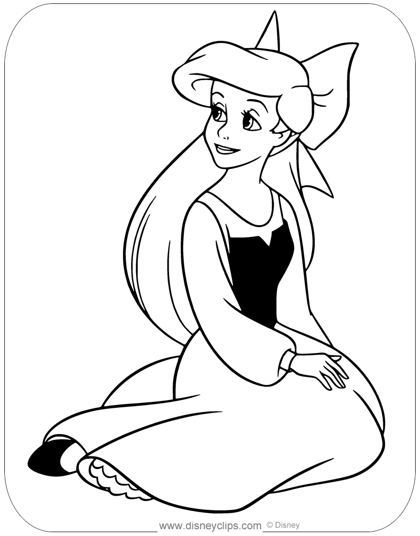 100 Printable The Little Mermaid Coloring Pages Disneyclips