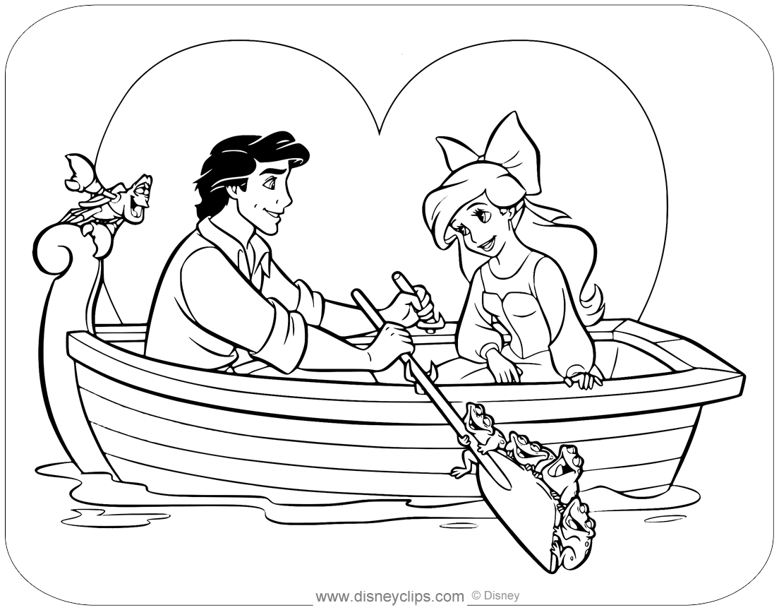 100 Printable The Little Mermaid Coloring Pages Disneyclips