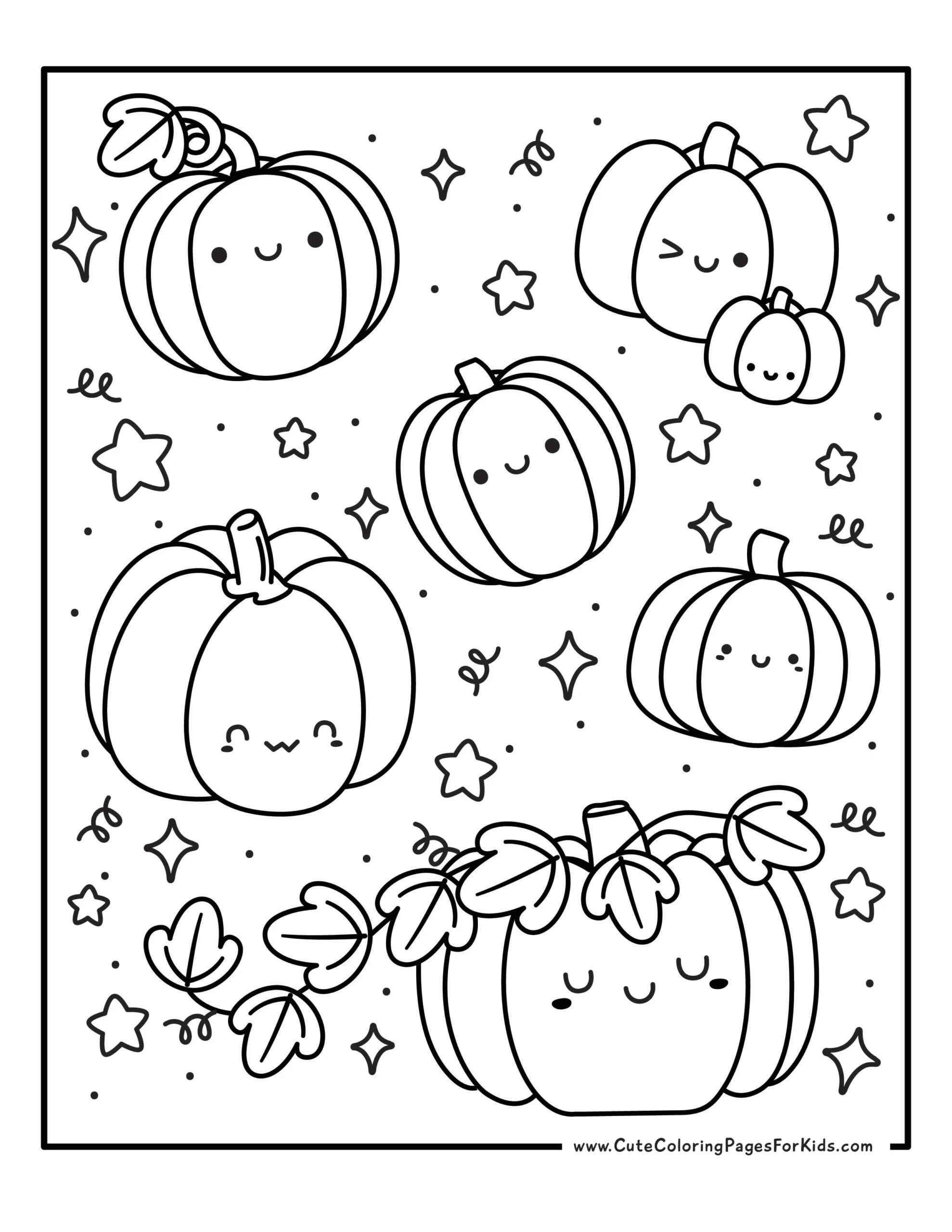 11 Pumpkin Coloring Pages Free Printables Cute Coloring Pages For Kids