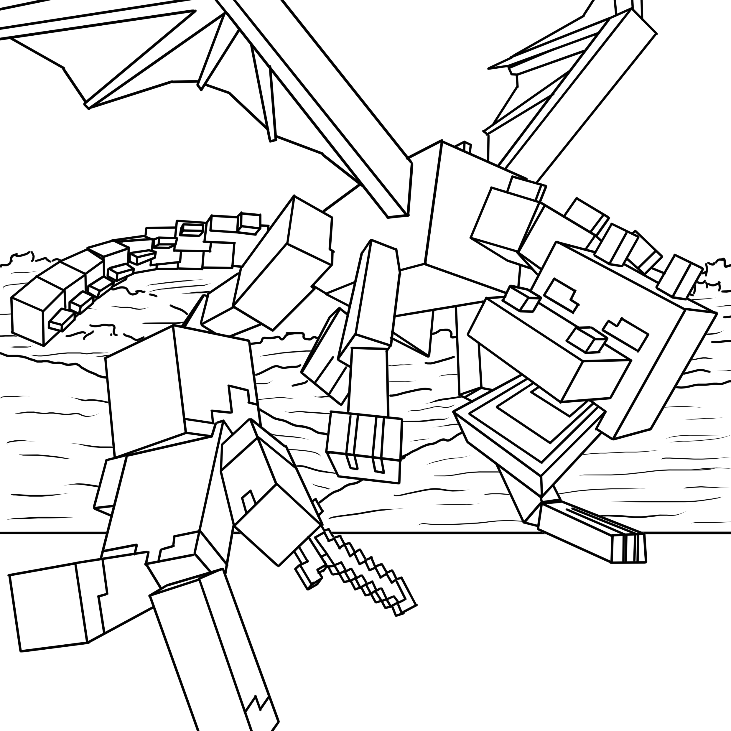 12 Minecraft Coloring Pages For Little Minecrafters TheToyZone 12 Minecraft Coloring Pages For Little Minecrafters TheToyZone