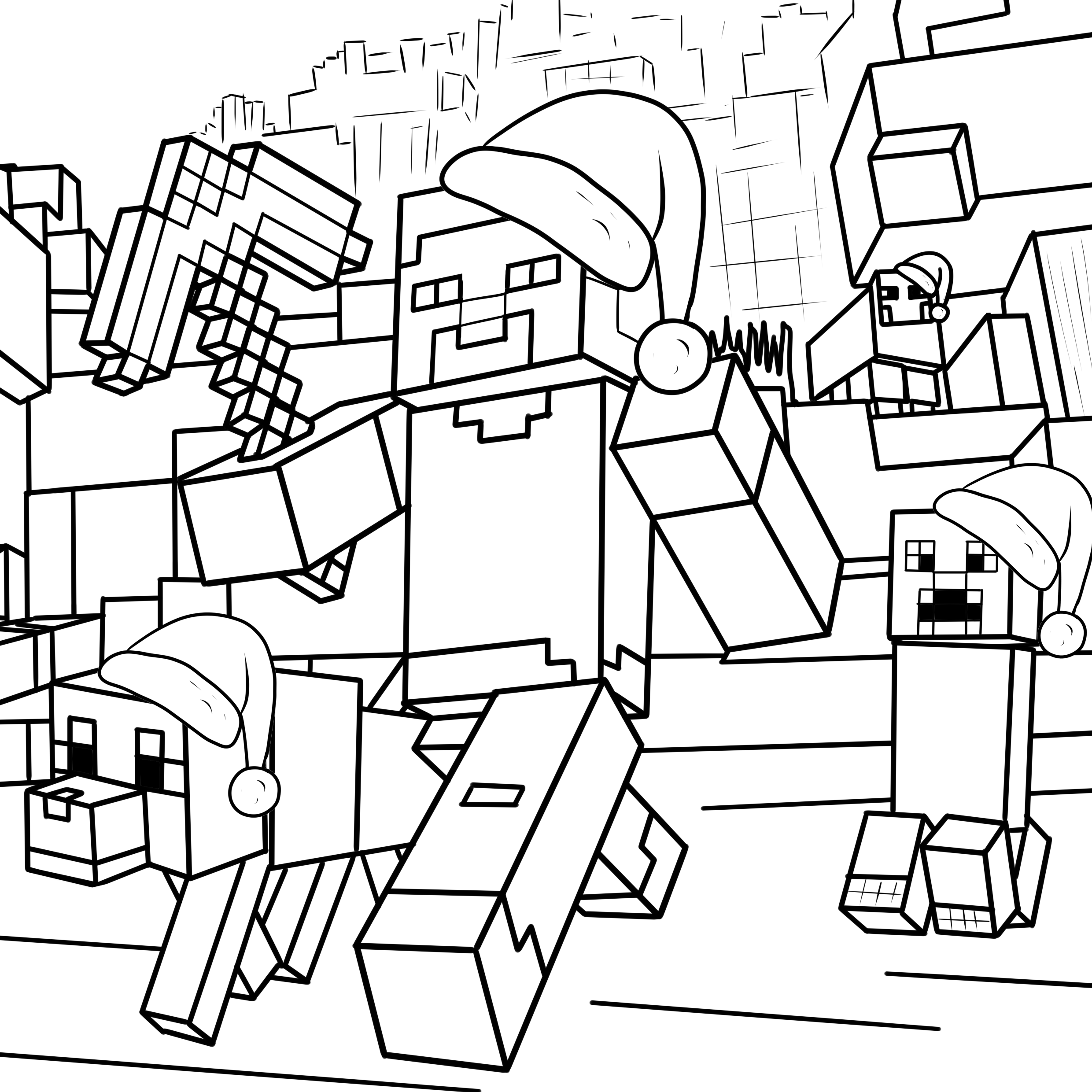 12 Minecraft Coloring Pages For Little Minecrafters TheToyZone 12 Minecraft Coloring Pages For Little Minecrafters TheToyZone