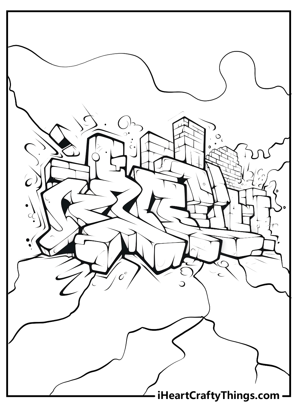 Inspirational Graffiti Coloring Pages