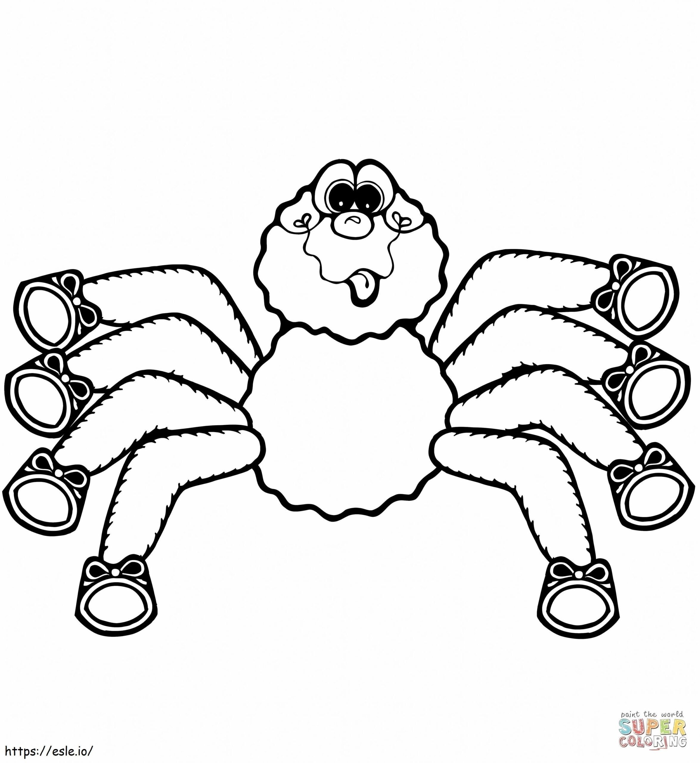 1545183164 Cartoon Spider 1 Coloring Page