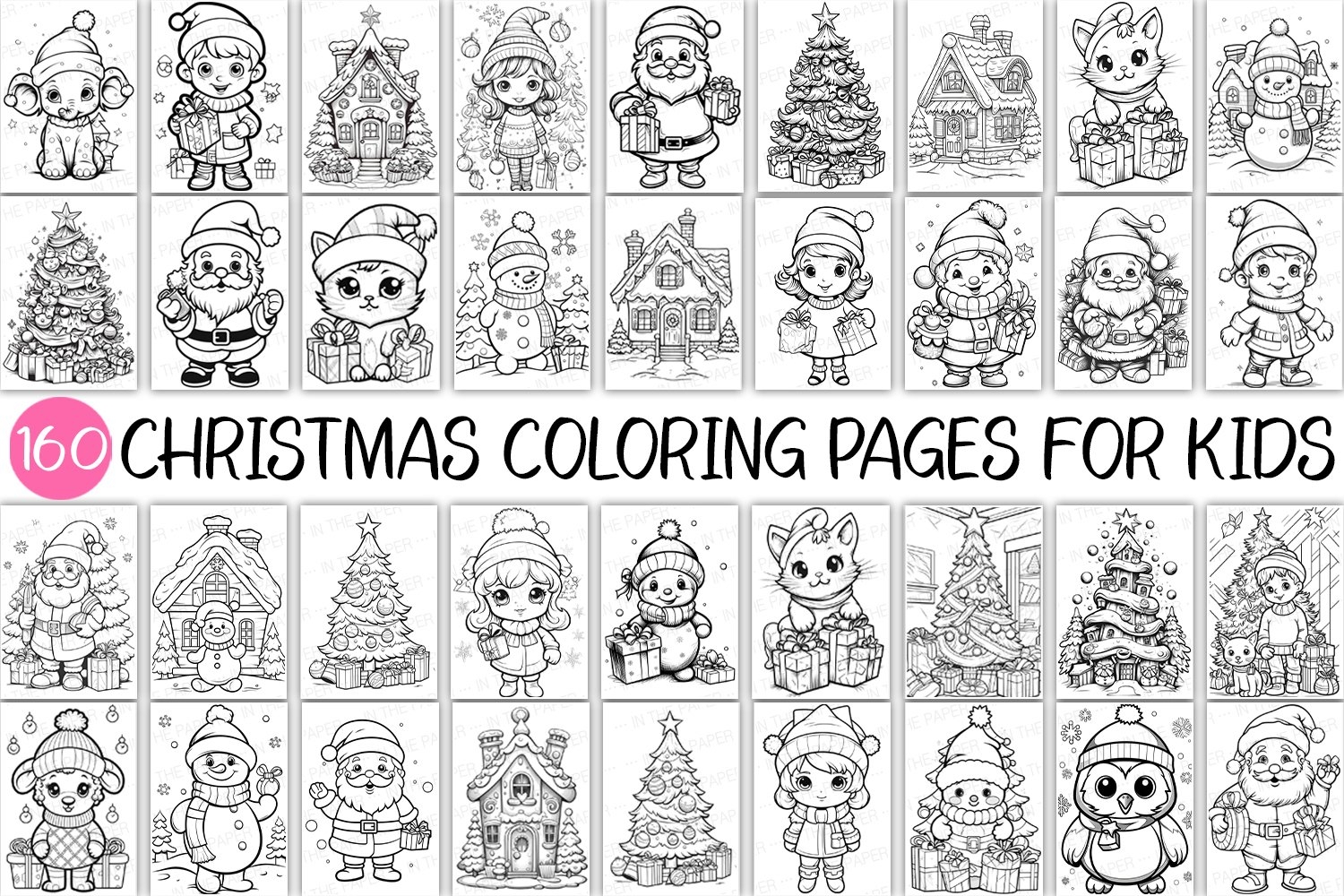 160 Christmas Coloring Pages For Kids Cute Santa Claus 160 Christmas Coloring Pages For Kids Cute Santa Claus