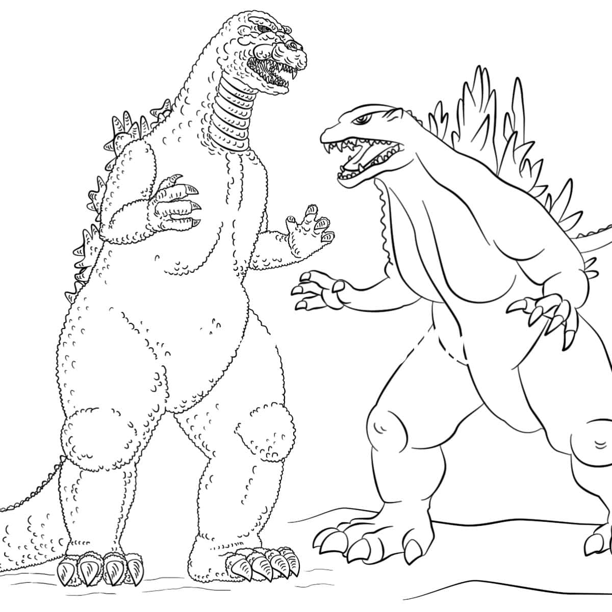 17 Free Godzilla Coloring Pages Artsy Pretty Colors