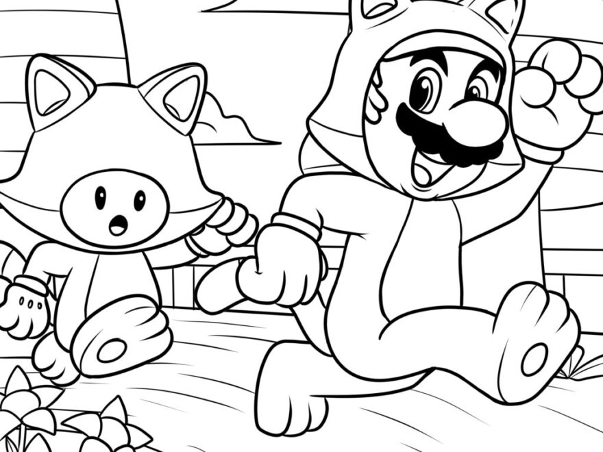 18 Awesome Super Mario Bros Coloring Pages TheToyZone