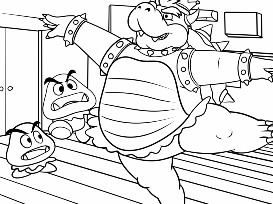 18 Awesome Super Mario Bros Coloring Pages TheToyZone