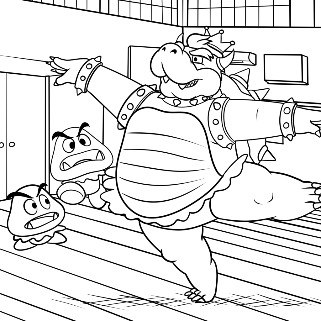 18 Awesome Super Mario Bros Coloring Pages TheToyZone
