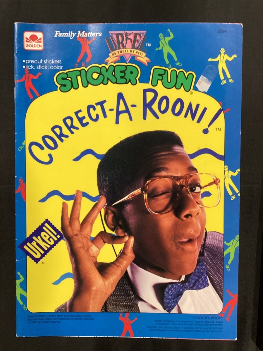 1992 Urkel Sticker Fun Correct A Room NOS Book Sticker Sheets Still Attached EBay 1992 Urkel Sticker Fun Correct A Room NOS Book Sticker Sheets Still Attached EBay