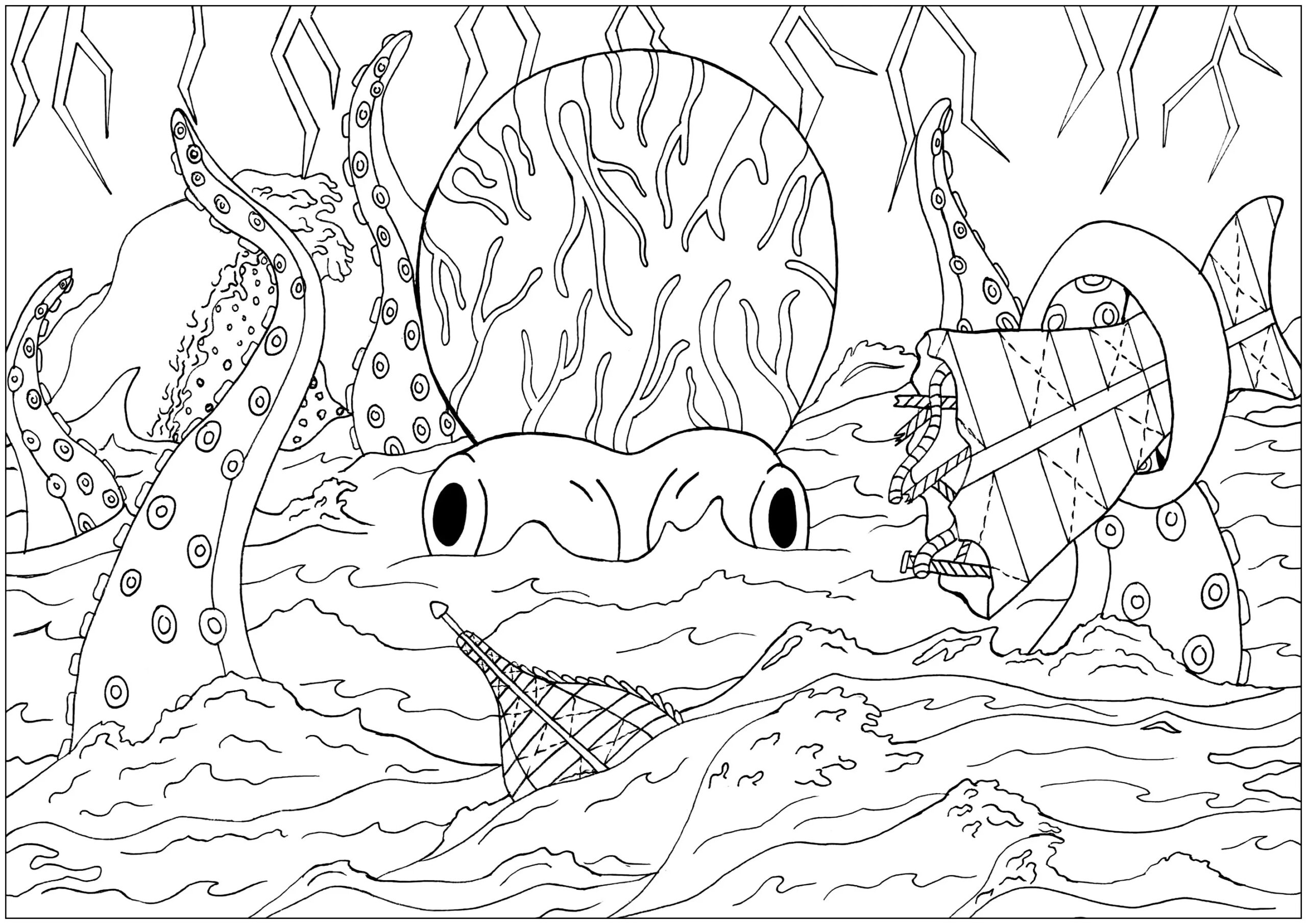 20 000 Leagues Under The Sea Water World Coloring Pages 20 000 Leagues Under The Sea Water World Coloring Pages