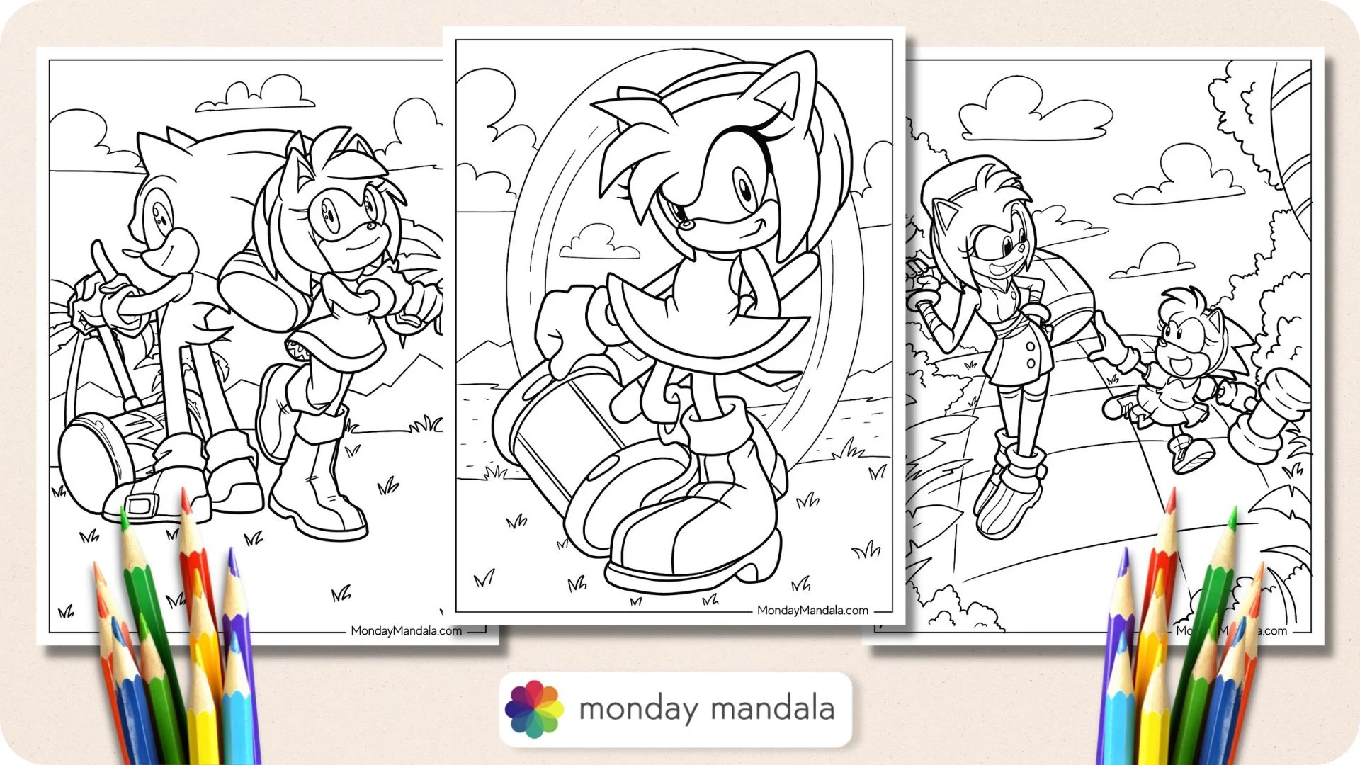 20 Amy Rose Coloring Pages Free PDF Printables 