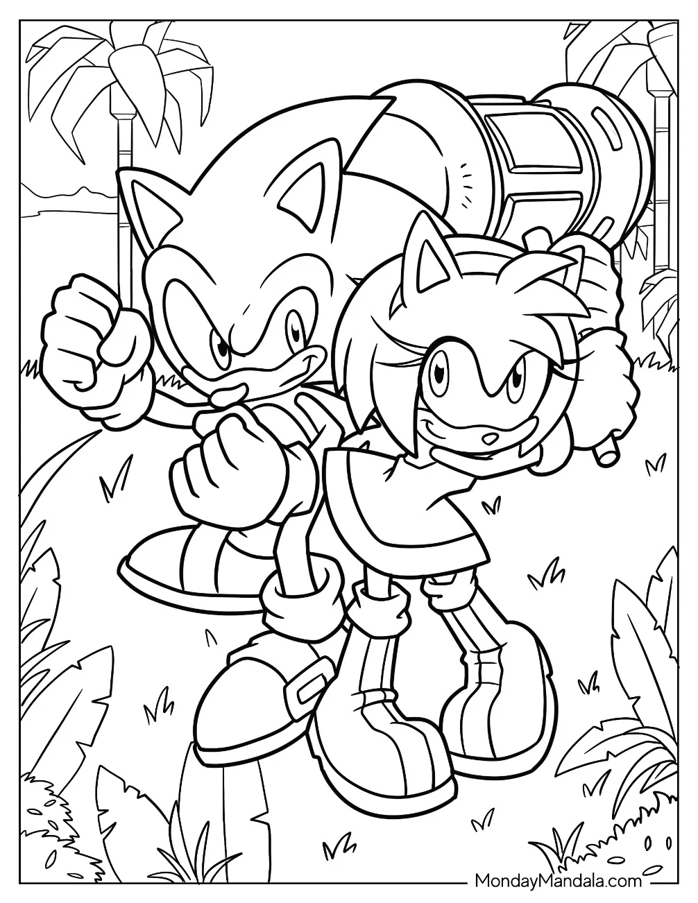 20 Amy Rose Coloring Pages Free PDF Printables 