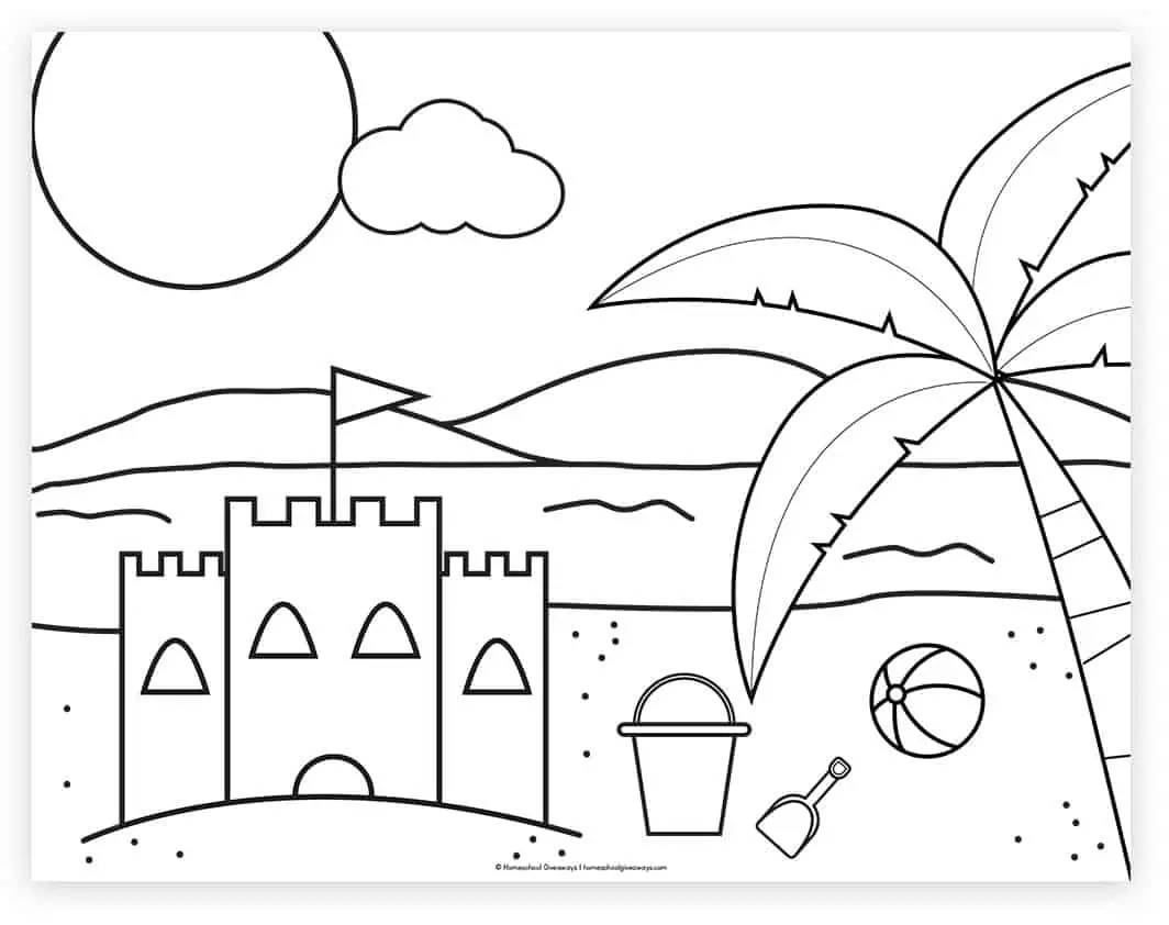 20 Beach Coloring Pages For Kids To Print For Free 20 Beach Coloring Pages For Kids To Print For Free