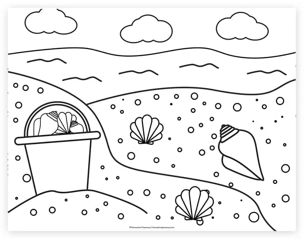 20 Beach Coloring Pages For Kids To Print For Free 20 Beach Coloring Pages For Kids To Print For Free