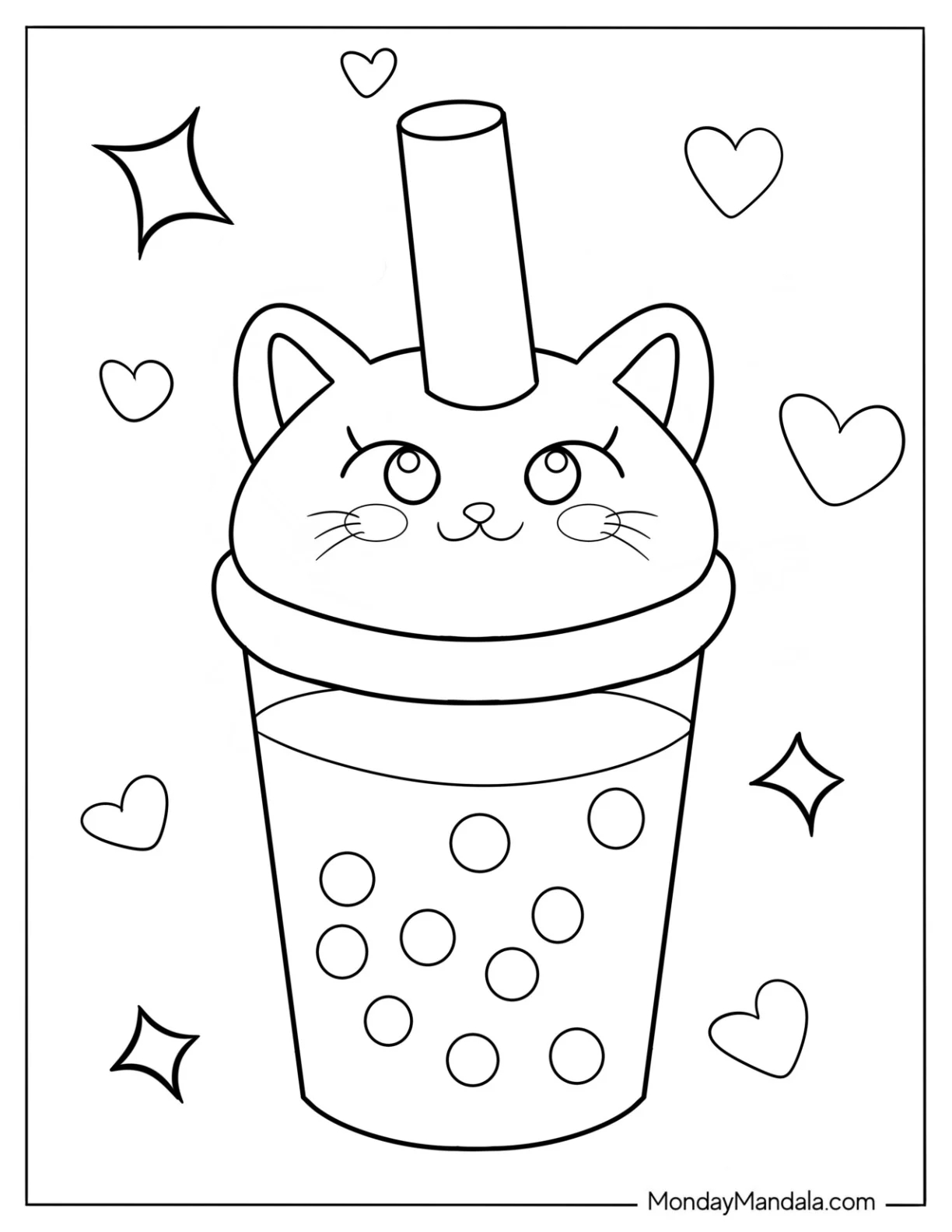 20 Boba Tea Coloring Pages Free PDF Printables 20 Boba Tea Coloring Pages Free PDF Printables