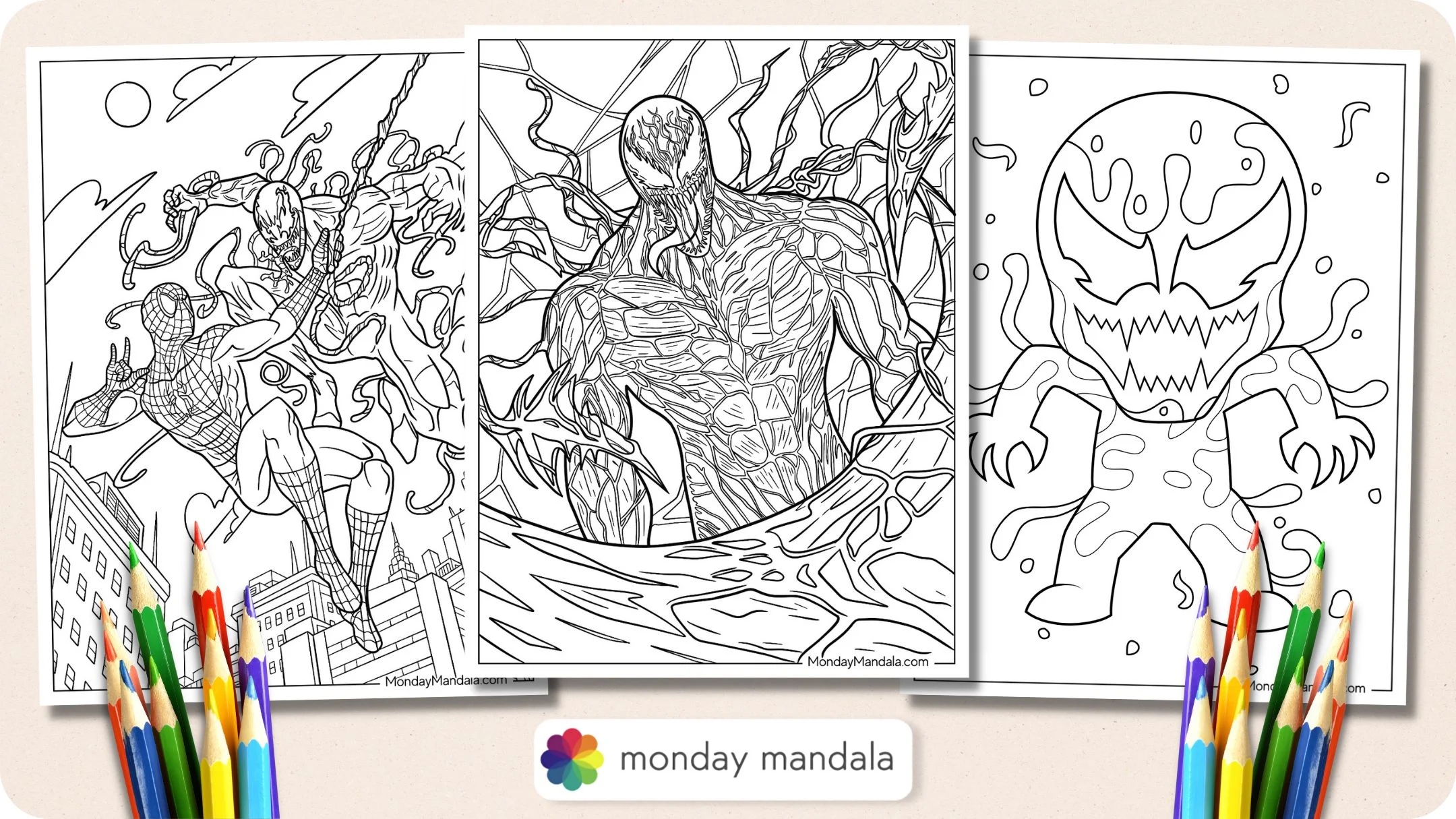 20 Carnage Coloring Pages Free PDF Printables 