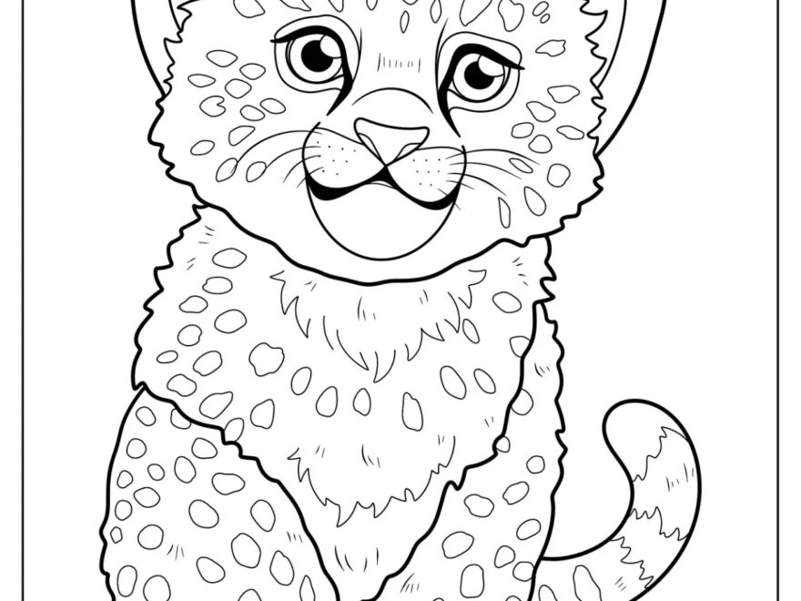 20 Cheetah Coloring Pages Free PDF Printables