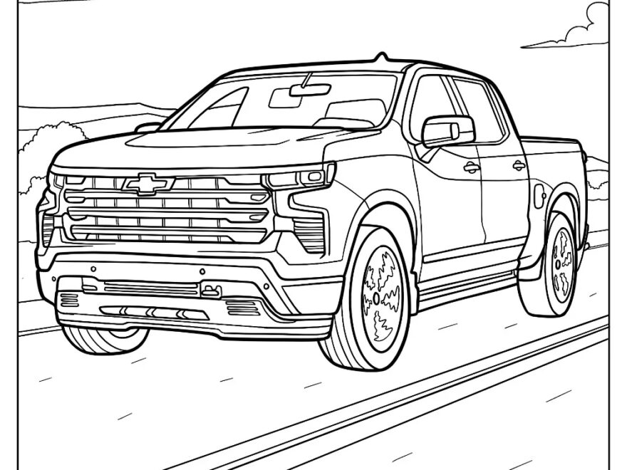 20 Chevrolet Coloring Pages Free PDF Printables
