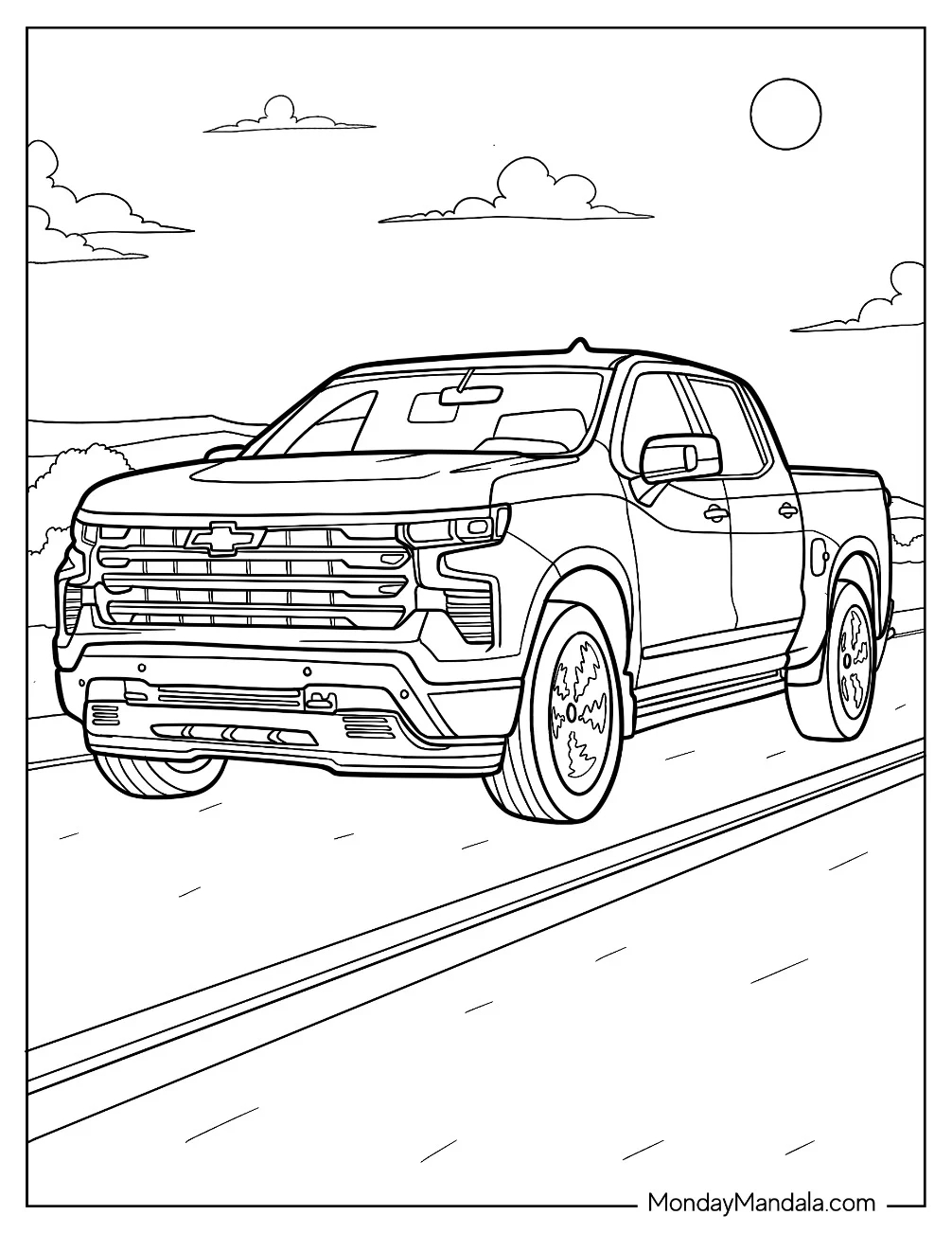 20 Chevrolet Coloring Pages Free PDF Printables 