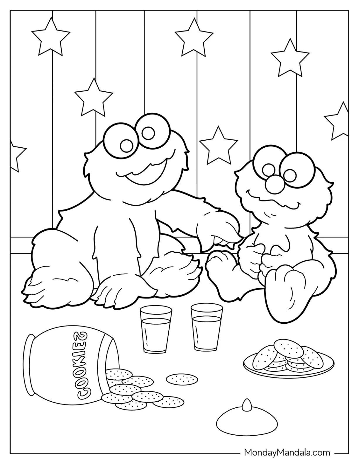 20 Cookie Monster Coloring Pages Free PDF Printables 