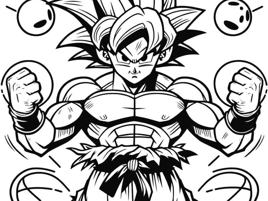 20 Dragon Ball Z Coloring Pages Free Unique Printables