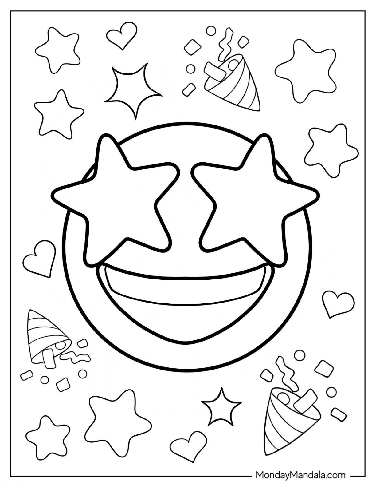 20 Emoji Coloring Pages Free PDF Printables 20 Emoji Coloring Pages Free PDF Printables
