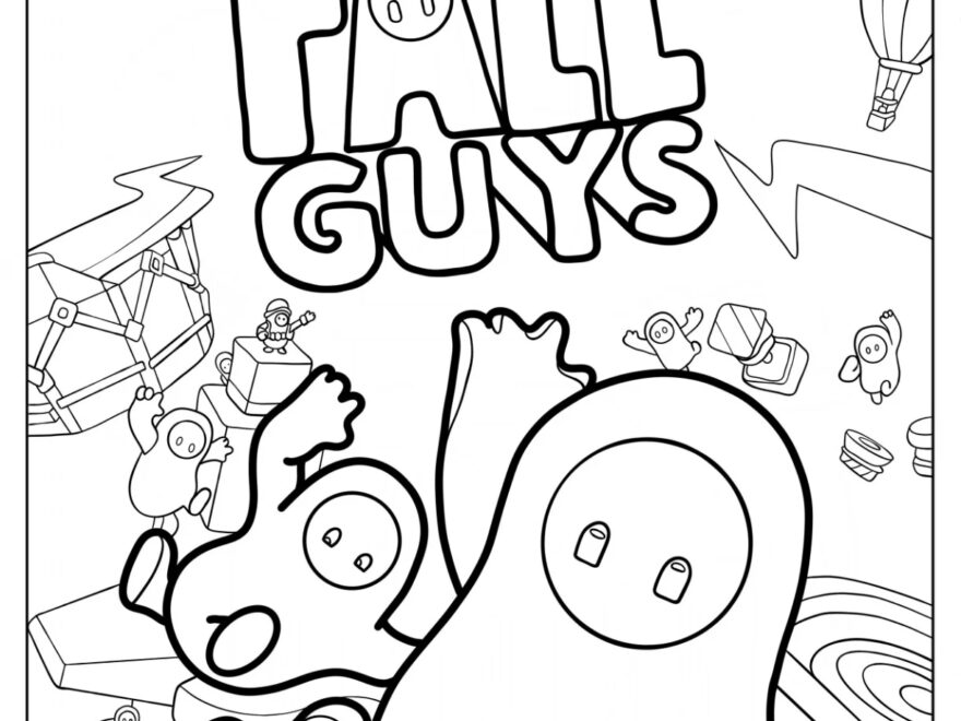 20 Fall Guys Coloring Pages Free PDF Printables
