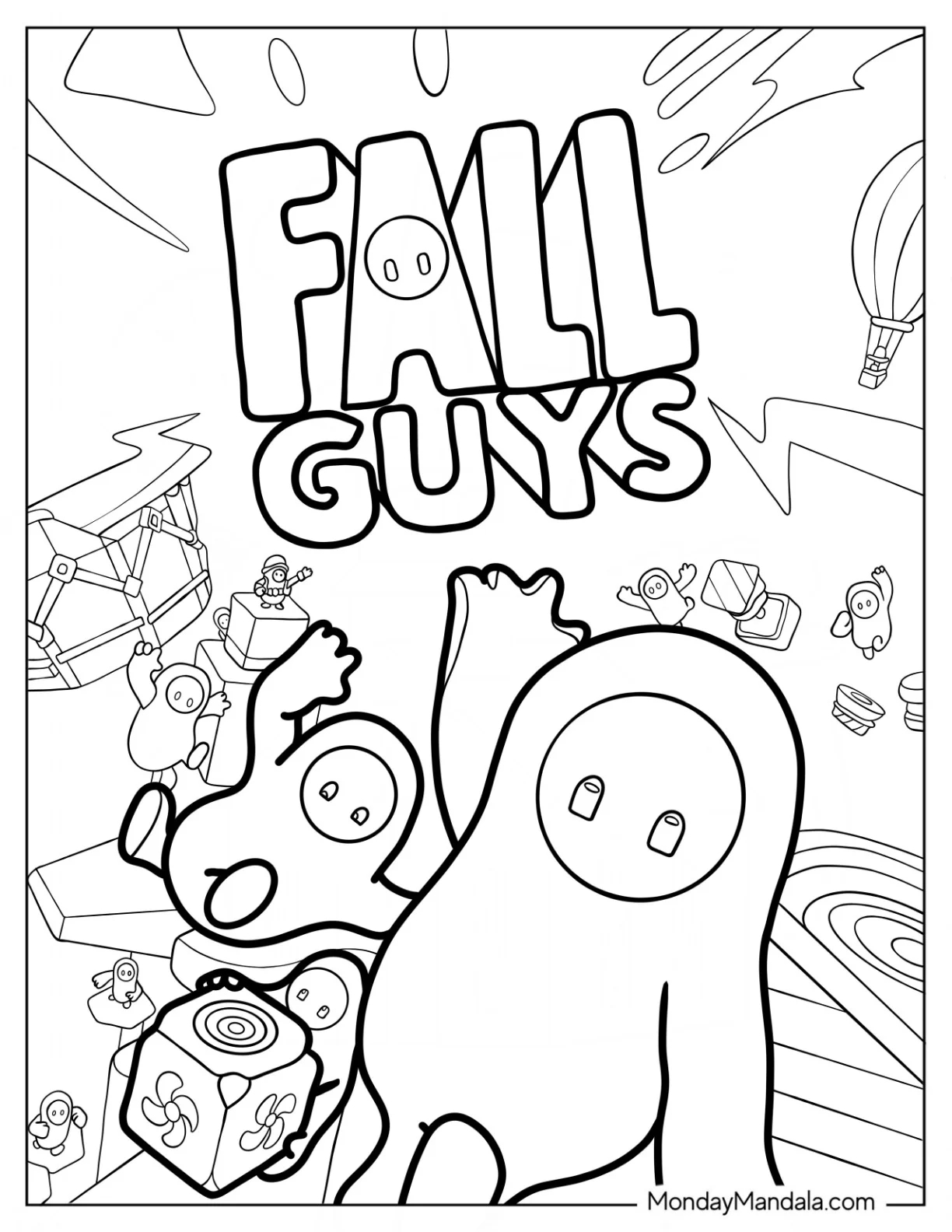 20 Fall Guys Coloring Pages Free PDF Printables 20 Fall Guys Coloring Pages Free PDF Printables