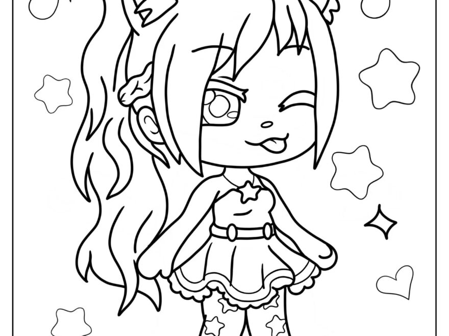 20 Gacha Life Coloring Pages Free PDF Printables