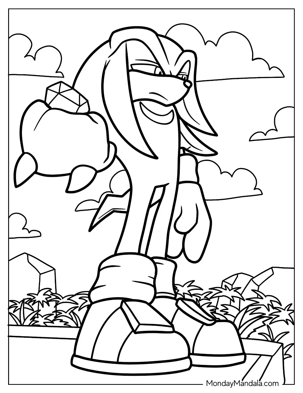 Sonic 3 Knuckles Coloring Pages Sonic 3 Knuckles Coloring Pages