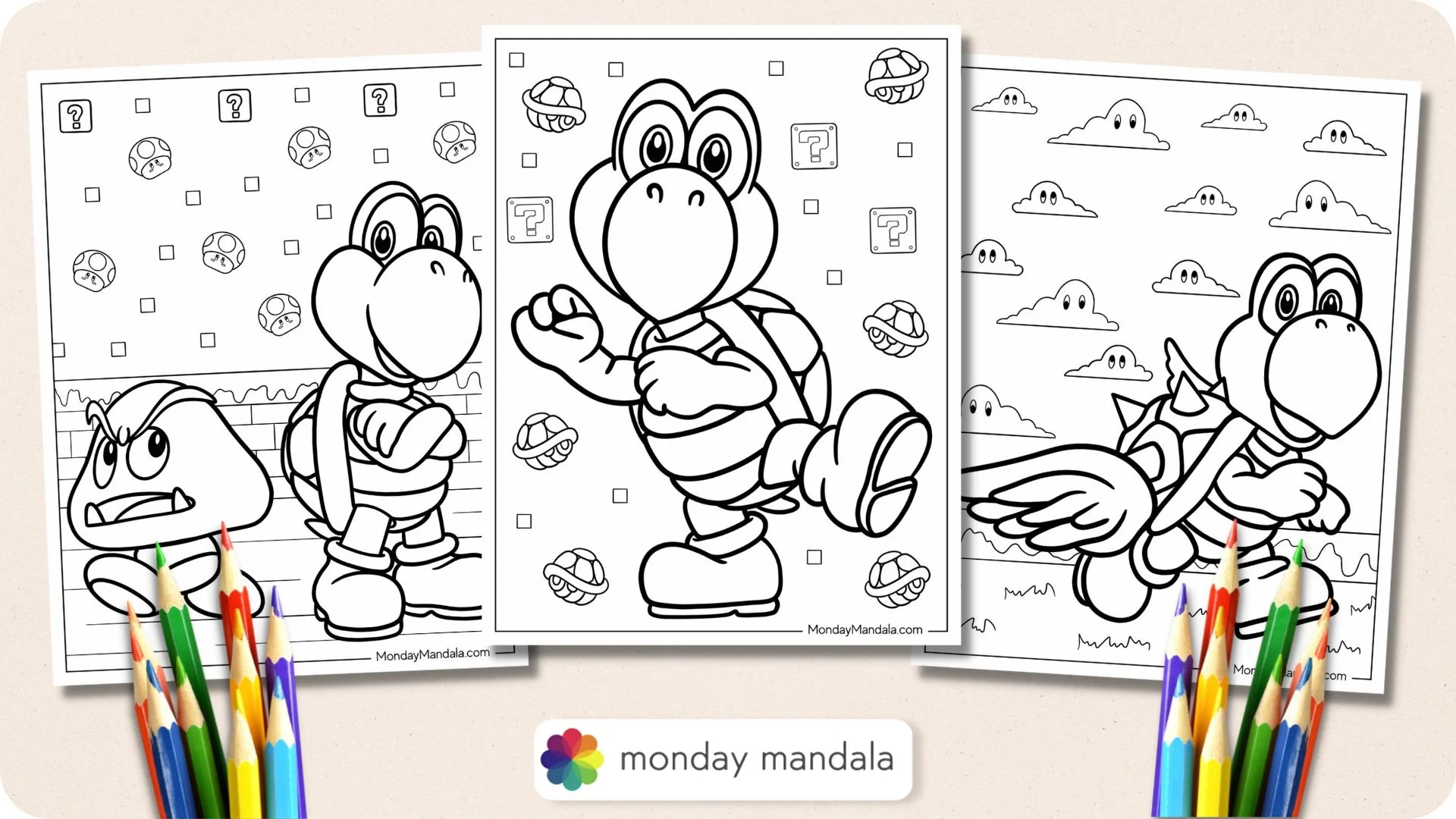 Mario Koopa Coloring Pages