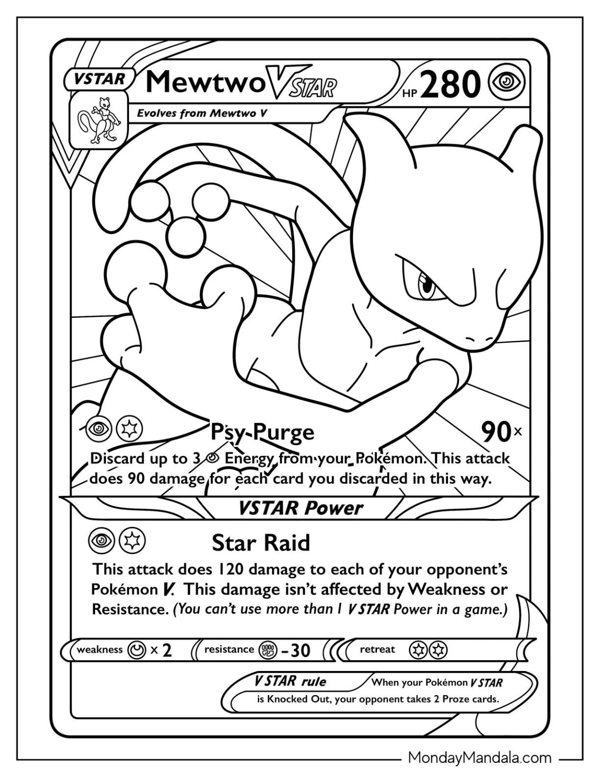 20 Mewtwo Coloring Pages Free PDF Printables 