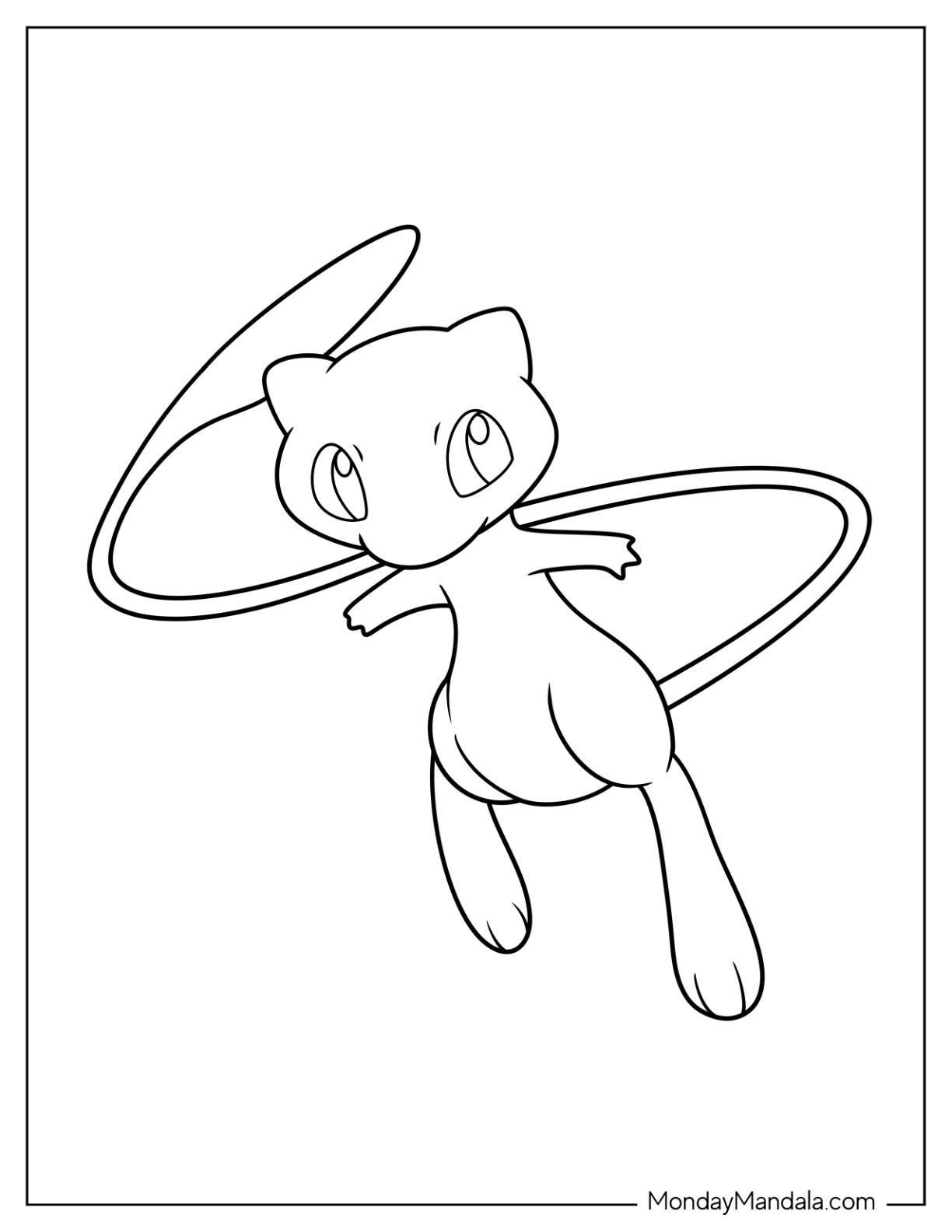 Muto Pokemon Coloring Pages