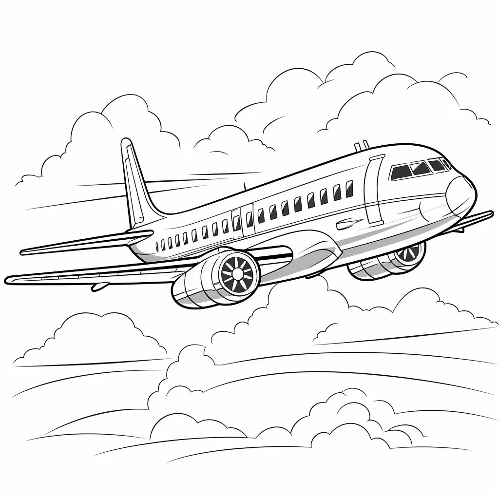 Jet Airplane Coloring Pages Jet Airplane Coloring Pages