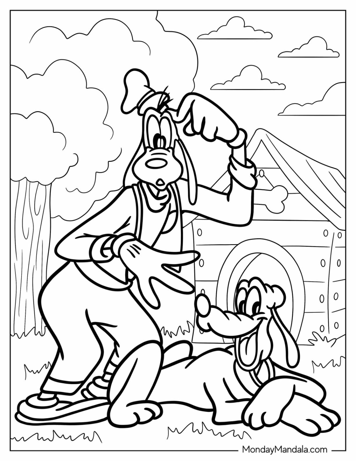 20 Pluto Coloring Pages Free PDF Printables Ideas Coloring Pages Pluto Mouse Color