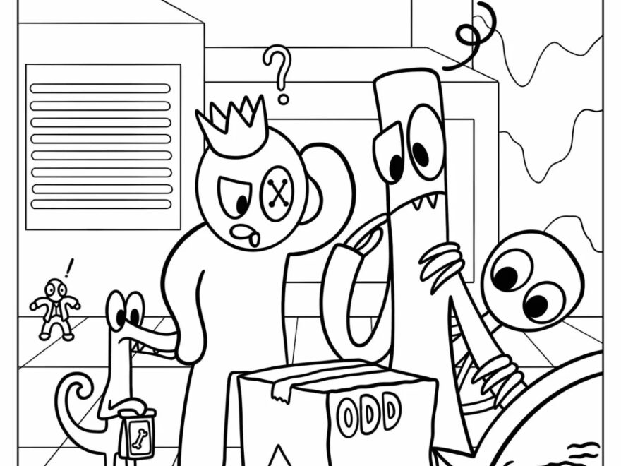 20 Rainbow Friends Coloring Pages Free PDF Printables