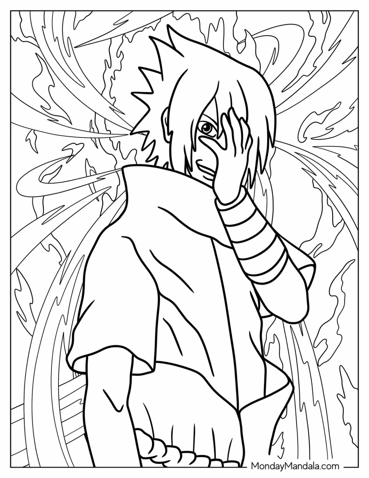 20 Sasuke Coloring Pages Free PDF Printables 