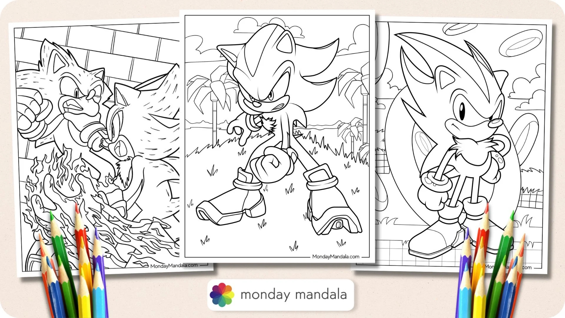 20 Shadow Sonic Coloring Pages Free PDF Printables 