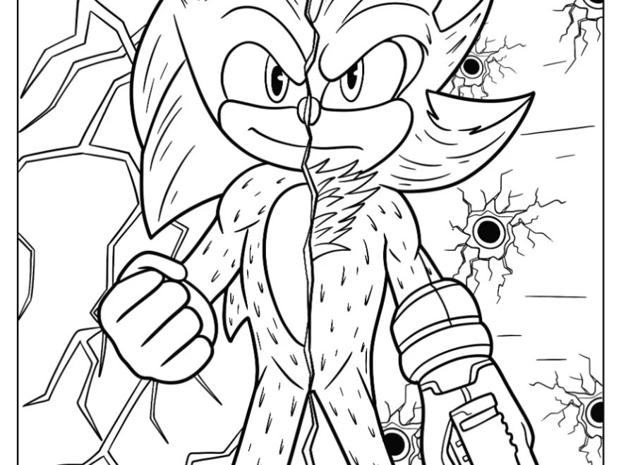 20 Shadow Sonic Coloring Pages Free PDF Printables