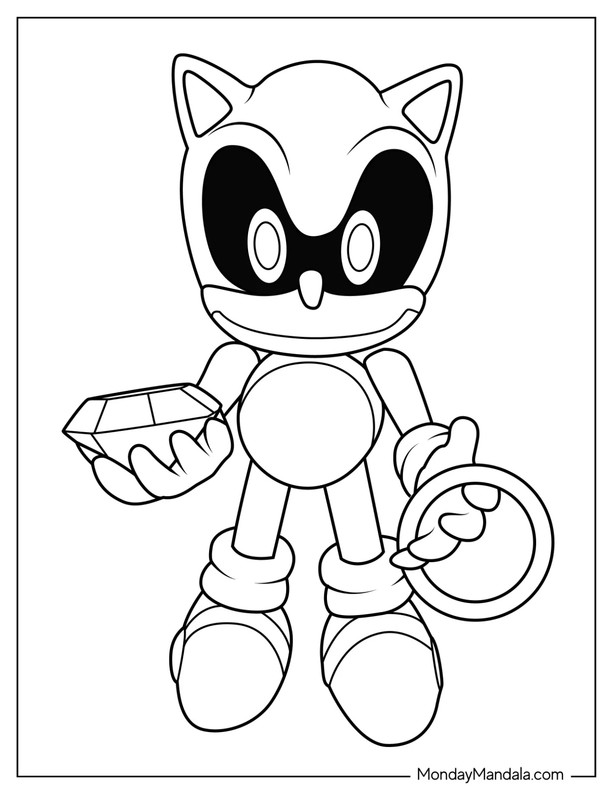 20 Sonic Exe Coloring Pages Free PDF Printables 