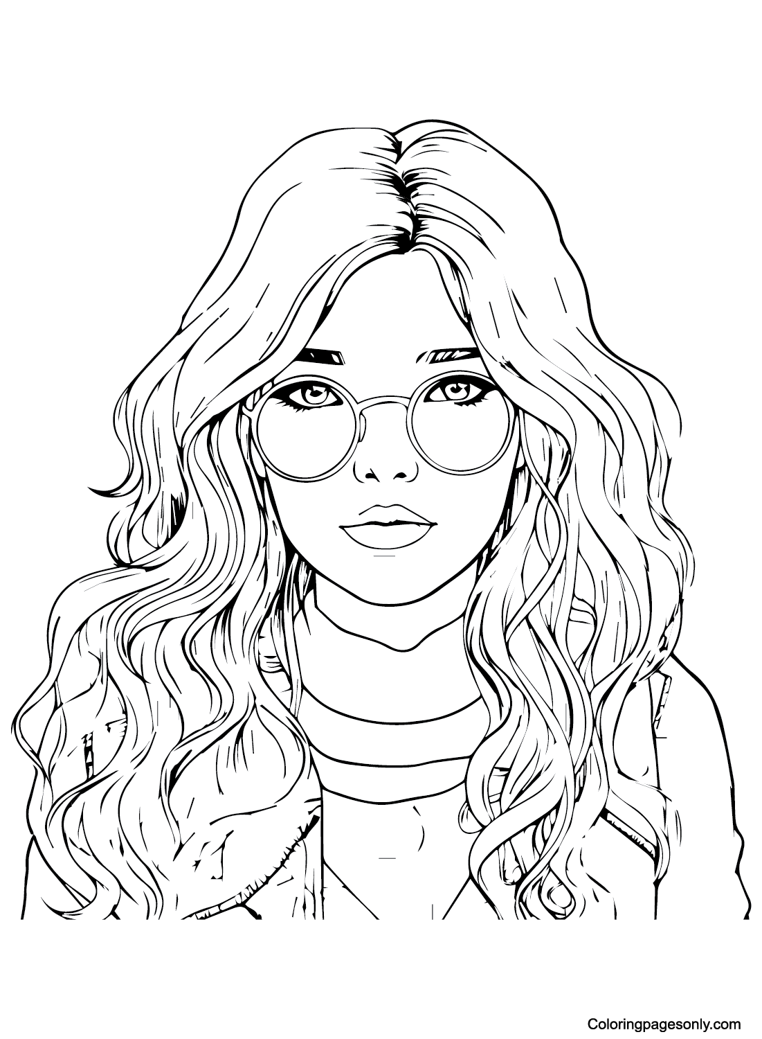 Teenage Girl Coloring Pages Free