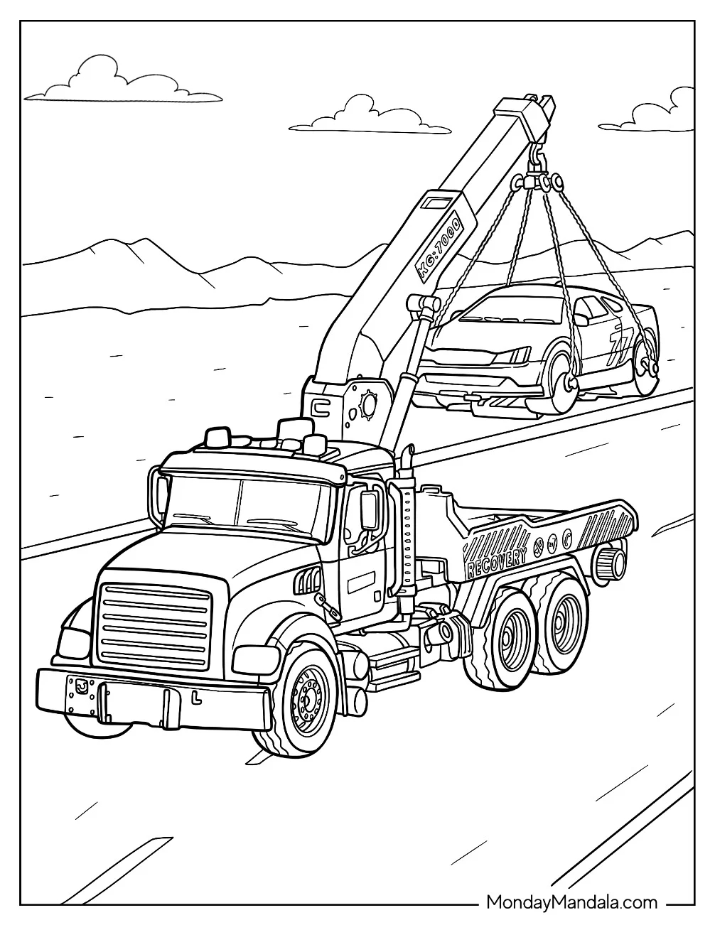 20 Tow Truck Coloring Pages Free PDF Printables 20 Tow Truck Coloring Pages Free PDF Printables