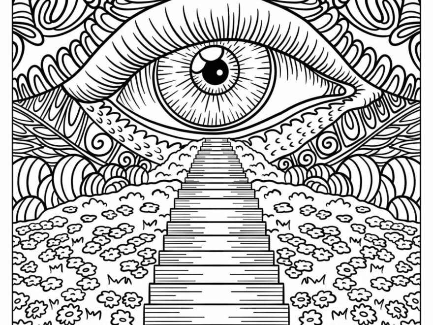 20 Trippy Coloring Pages Free PDF Printables