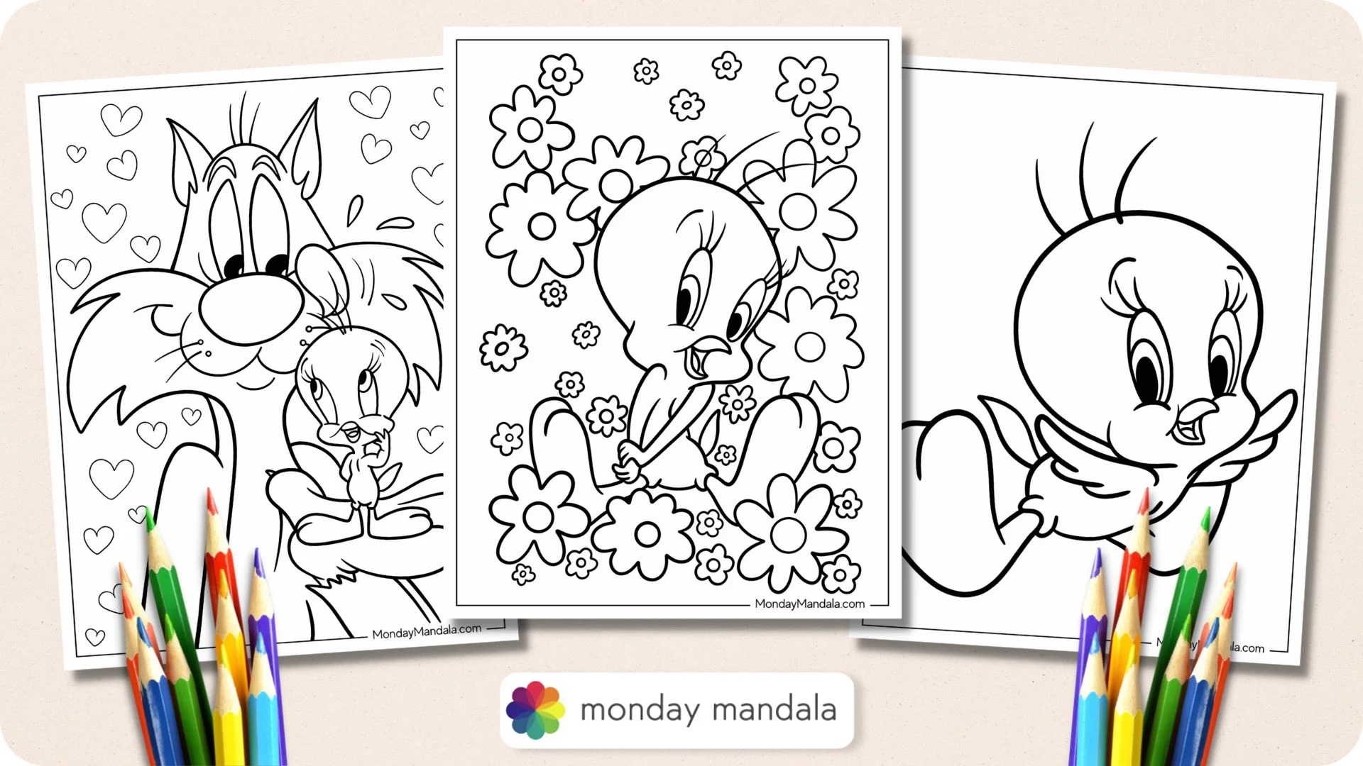 20 Tweety Bird Coloring Pages Free PDF Printables 