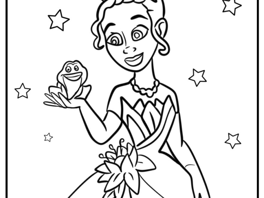 21 New Princess And The Frog Coloring Pages 100 Free To Print